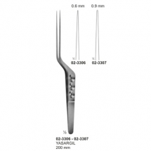 Micro Forceps, Ligature Forceps (Light Patterns) Bayonet - Shaped